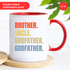 Brother Uncle Godfather Legend Mug, Godfather Present, Gift for Godfather, Godfather Gift for Uncle Brother, Promoted To Godfather Gift
