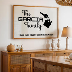 Elegant Personalized Family Name Sign designed as a custom wall art gift for stylish and modern homes. This framed canvas print features your family or kids’ names in a minimalist, timeless design. A perfect custom gift for weddings, anniversaries, or new homeowners who appreciate unique decor. Add a warm, personal touch to your home wall decor with this trendy custom name sign art. New Home Decor, Perfect Christmas Gift Idea