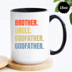 Brother Uncle Godfather Legend Mug, Godfather Present, Gift for Godfather, Godfather Gift for Uncle Brother, Promoted To Godfather Gift