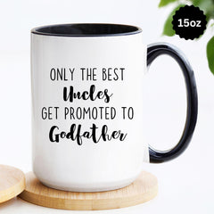 Godfather Promotion Gift, Godparent Gift Proposal, Personalized Mug for Godparent, Godfather Proposal Keepsake, Uncle Gift, Fathers Day Gift