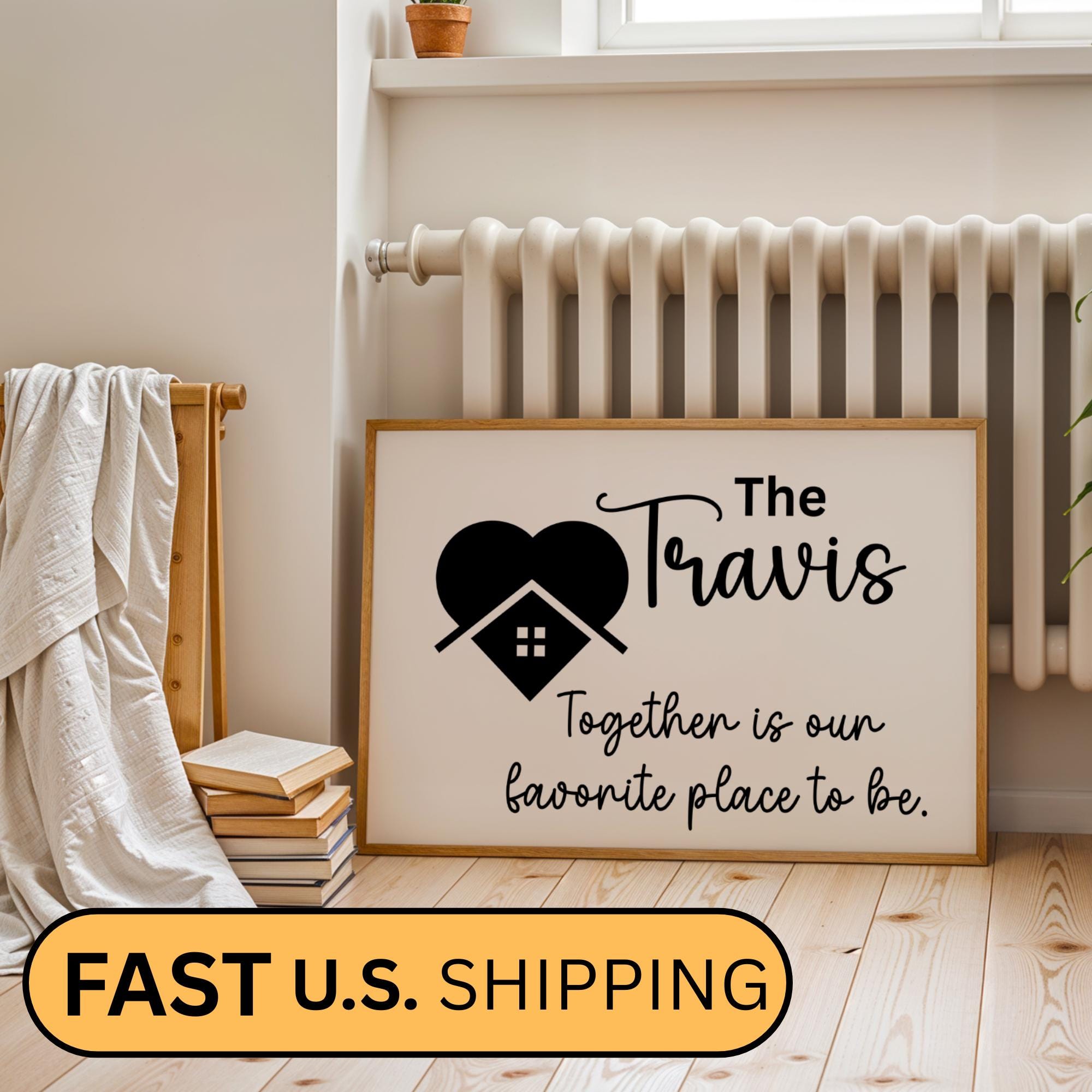 Stylish Personalized Family Name Canvas Sign crafted as a modern framed wall print to elevate your home decor. This custom wall art gift showcases your family name or favorite quote, blending elegance and warmth in one timeless piece. Ideal for living rooms, bedrooms, or entryways, it adds a personal and sophisticated touch to any home. A trendy and thoughtful custom gift for him or her, perfect for weddings, anniversaries, or housewarming celebrations.