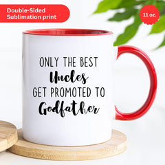Godfather Promotion Gift, Godparent Gift Proposal, Personalized Mug for Godparent, Godfather Proposal Keepsake, Uncle Gift, Fathers Day Gift