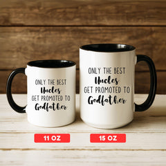 Godfather Promotion Gift, Godparent Gift Proposal, Personalized Mug for Godparent, Godfather Proposal Keepsake, Uncle Gift, Fathers Day Gift