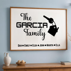 Elegant Personalized Family Name Sign designed as a custom wall art gift for stylish and modern homes. This framed canvas print features your family or kids’ names in a minimalist, timeless design. A perfect custom gift for weddings, anniversaries, or new homeowners who appreciate unique decor. Add a warm, personal touch to your home wall decor with this trendy custom name sign art. New Home Decor, Perfect Christmas Gift Idea