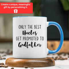 Godfather Promotion Gift, Godparent Gift Proposal, Personalized Mug for Godparent, Godfather Proposal Keepsake, Uncle Gift, Fathers Day Gift