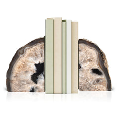 Clearly Cut™ Brazilian Agate Bookends (One Pair)
