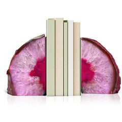 Clearly Cut™ Brazilian Agate Bookends (One Pair)