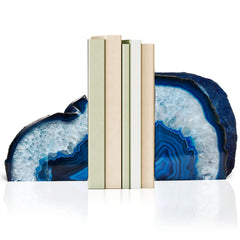 Clearly Cut™ Brazilian Agate Bookends (One Pair)