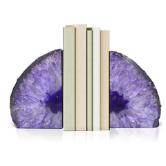 Clearly Cut™ Brazilian Agate Bookends (One Pair)