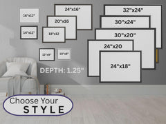 Personalized Family Christmas Framed Canvas