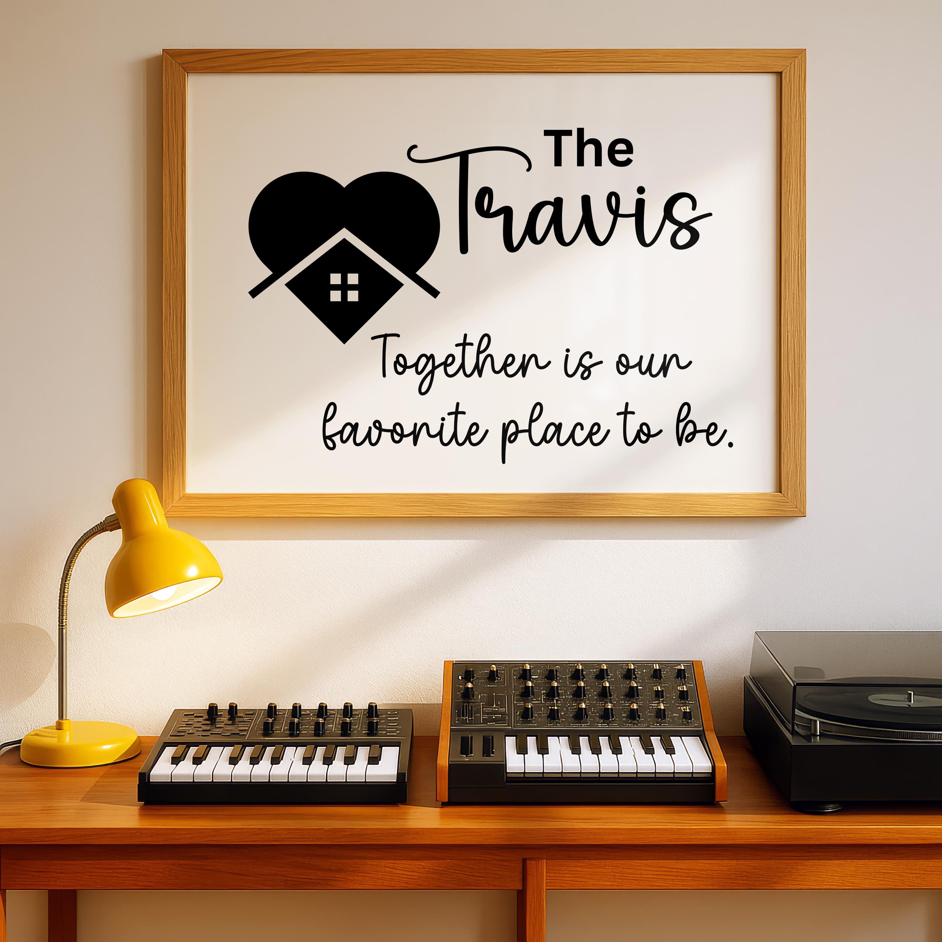 Stylish Personalized Family Name Canvas Sign crafted as a modern framed wall print to elevate your home decor. This custom wall art gift showcases your family name or favorite quote, blending elegance and warmth in one timeless piece. Ideal for living rooms, bedrooms, or entryways, it adds a personal and sophisticated touch to any home. A trendy and thoughtful custom gift for him or her, perfect for weddings, anniversaries, or housewarming celebrations.