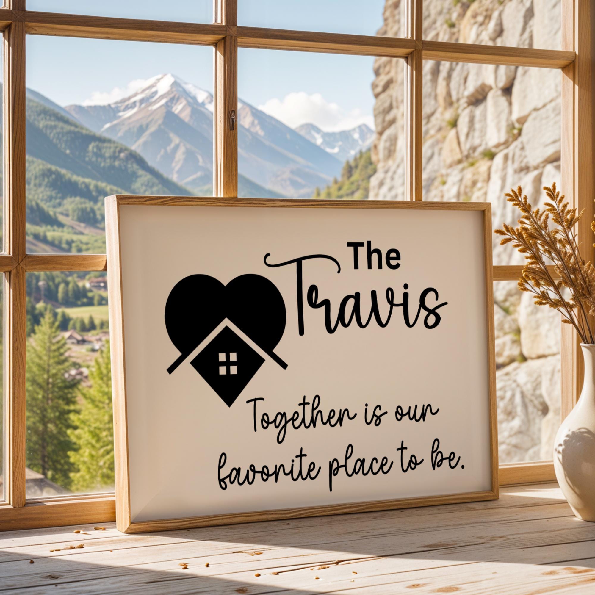 Stylish Personalized Family Name Canvas Sign crafted as a modern framed wall print to elevate your home decor. This custom wall art gift showcases your family name or favorite quote, blending elegance and warmth in one timeless piece. Ideal for living rooms, bedrooms, or entryways, it adds a personal and sophisticated touch to any home. A trendy and thoughtful custom gift for him or her, perfect for weddings, anniversaries, or housewarming celebrations.