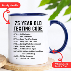 Funny 75th Birthday Gift, Funny 75th Birthday Mug, Funny Gift for 75 Year Old, 75th Birthday Gift, 75 Birthday Coffee Mug, 1950 Coffee Mug