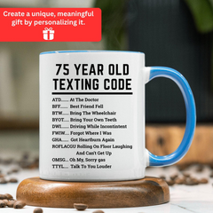 Funny 75th Birthday Gift, Funny 75th Birthday Mug, Funny Gift for 75 Year Old, 75th Birthday Gift, 75 Birthday Coffee Mug, 1950 Coffee Mug