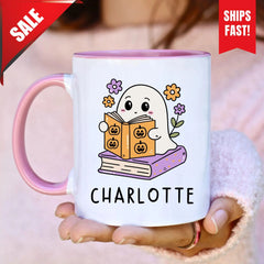 Funny Novelty Halloween Themed Mug, Cute Halloween Mug, Spooky Coffee Cup, Trick Or Treat Mug, Halloween Gift Idea, Witch Lover Gift