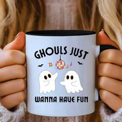 Disco Ghosts Halloween Mug, Halloween Bestfriend Mug, Bestfriend Spooky Mug, Friend Birthday Present, Fall Gifts, Custom Fall Mugs