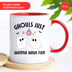 Disco Ghosts Halloween Mug, Halloween Bestfriend Mug, Bestfriend Spooky Mug, Friend Birthday Present, Fall Gifts, Custom Fall Mugs