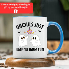 Disco Ghosts Halloween Mug, Halloween Bestfriend Mug, Bestfriend Spooky Mug, Friend Birthday Present, Fall Gifts, Custom Fall Mugs