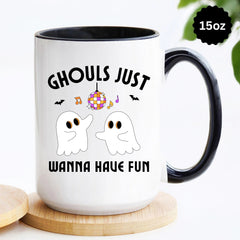 Disco Ghosts Halloween Mug, Halloween Bestfriend Mug, Bestfriend Spooky Mug, Friend Birthday Present, Fall Gifts, Custom Fall Mugs