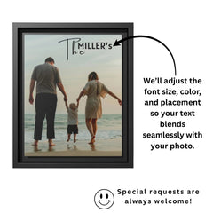 Made-to-order Fall Decor Custom Family Photo Wall Art Personalized Canvas Print Unique Keepsake Anniversary Birthday Housewarming Gift