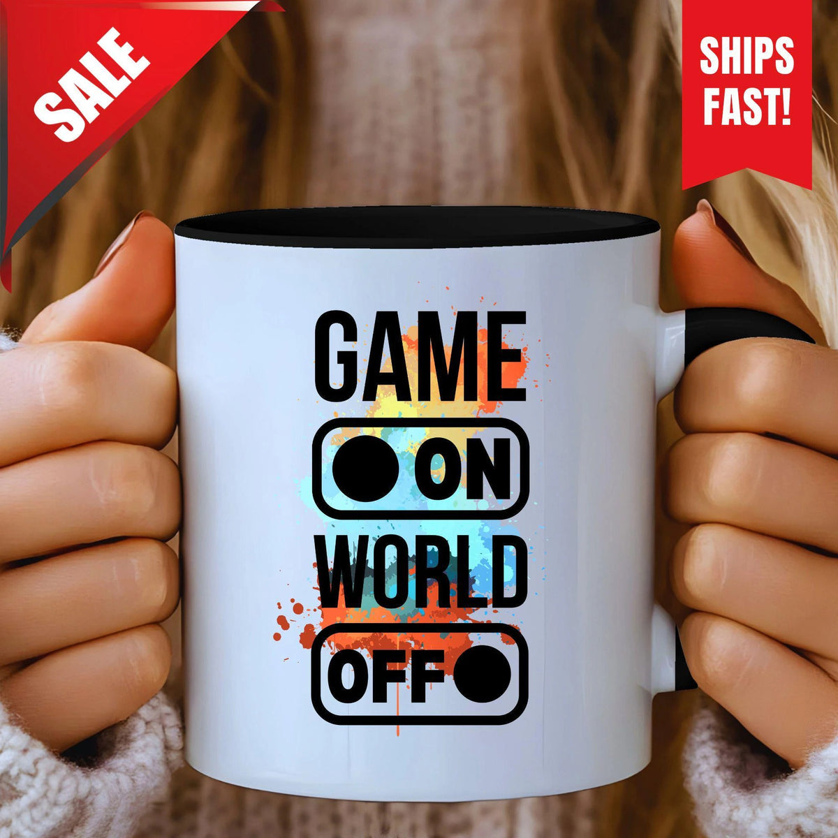 Gamer Mugs For Men, Gaming Office Mug, Video Game Mug For Teen Boys, Birthday Gifts for Gaming Lovers, Funny Gaming Quote Mug, Geeky Present