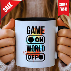Gamer Mugs For Men, Gaming Office Mug, Video Game Mug For Teen Boys, Birthday Gifts for Gaming Lovers, Funny Gaming Quote Mug, Geeky Present