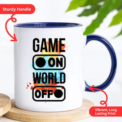 Gamer Mugs For Men, Gaming Office Mug, Video Game Mug For Teen Boys, Birthday Gifts for Gaming Lovers, Funny Gaming Quote Mug, Geeky Present