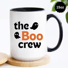 The Boo Crew Mug Gift, Halloween Gift Idea, Cute Halloween Mug, Funny Novelty Halloween Themed Mug, Trick Or Treat Mug, Spooky Coffee Cup